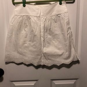 White cotton skirt